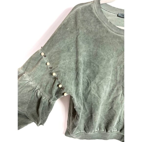 Angela‎ Mara green sweater - Picture 2 of 6